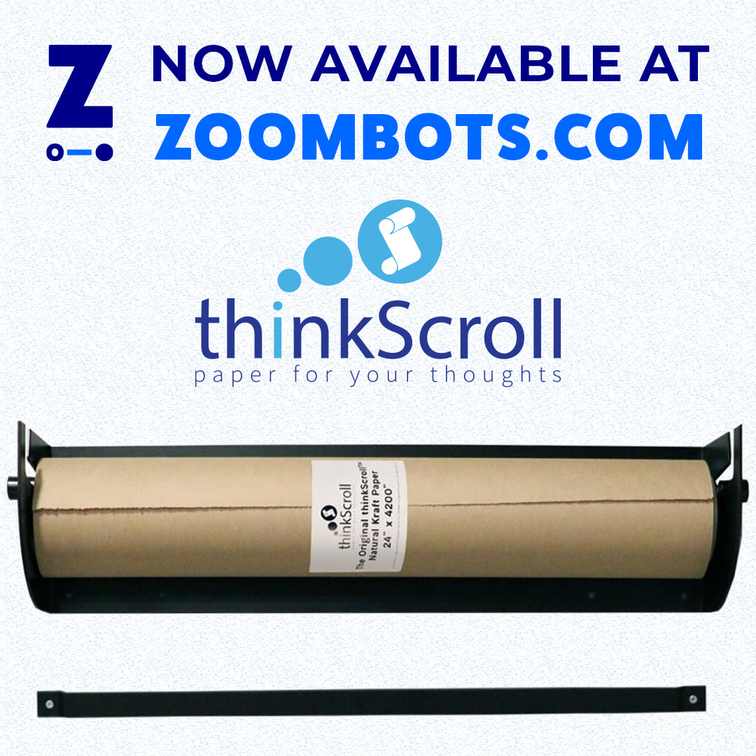 Easy-to-mount Kraft paper dispenser is ideal for list-making, brainstorming, collaborative projects, art, and signage. Perfect for the home or business, the thinkScroll is a blank canvas for you to explore your creativity or display your information. 